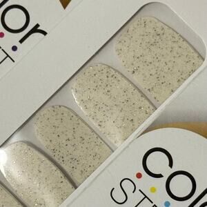 New Color Street “Glittersweet” Holographic Glitter Clear Overlay Nail Strips